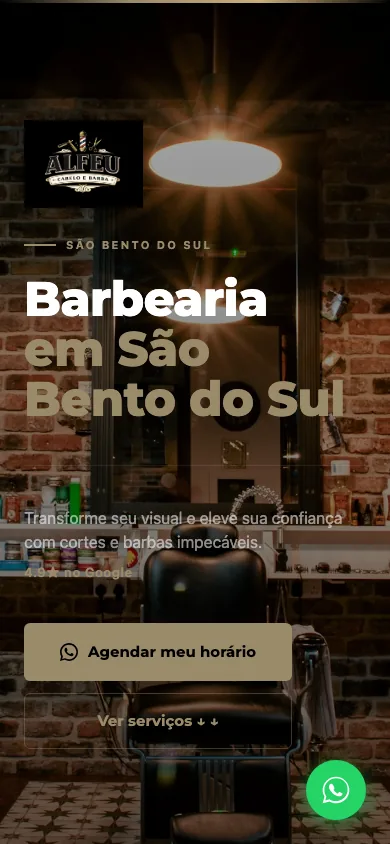 Site Alfeu Cabelo e Barba